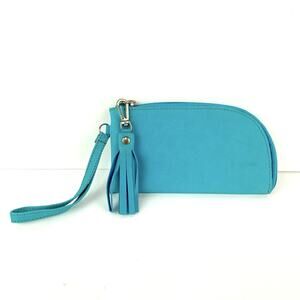 Brave Soles Turquoise Felicity Leather Wristlet Upcycle